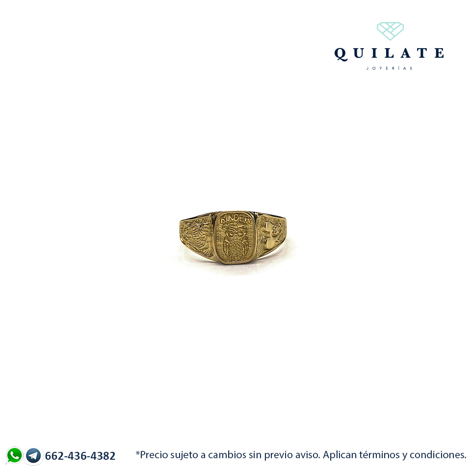 Anillo graduación kinder mesa – Quilate Joyerias
