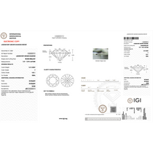 Cargar imagen en el visor de la galería, Anillo de compromiso con diamante central round 1.51 CT Lab
