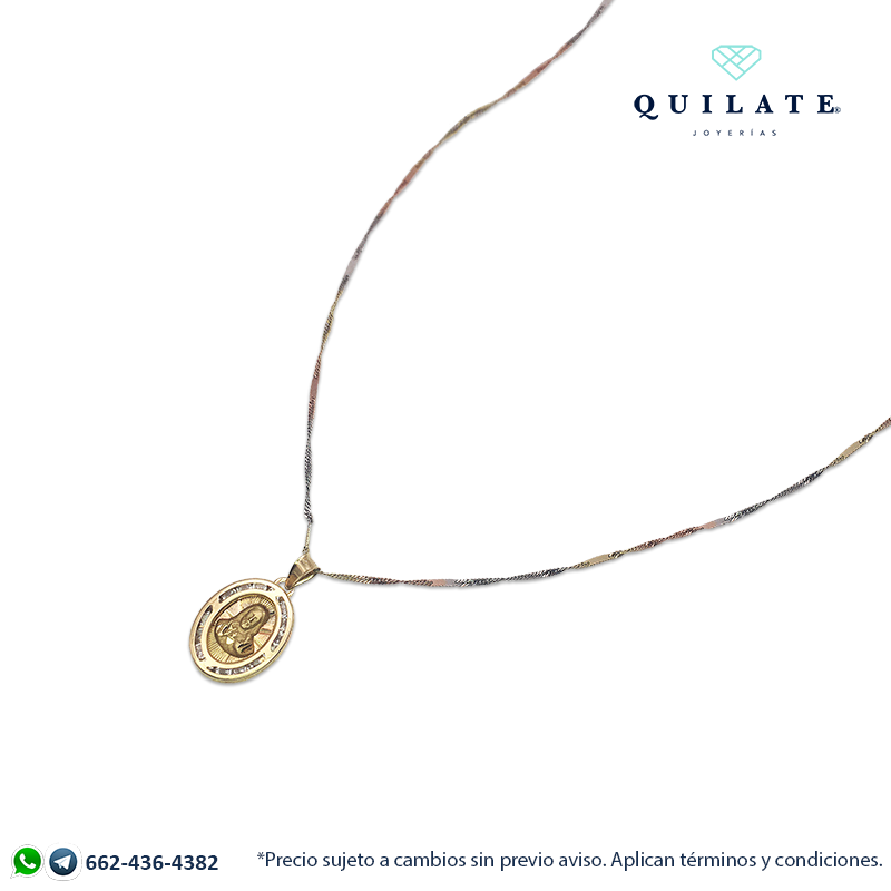 Medalla Sagrado corazon oval; 2.0 cm de alto
